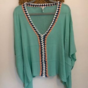 Poncho style shirt